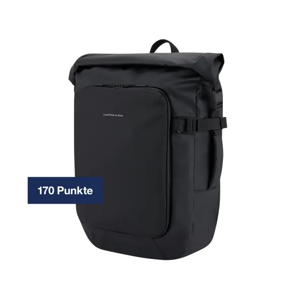 Kapten & Son Lisbon All Black Rucksack in Schwarz