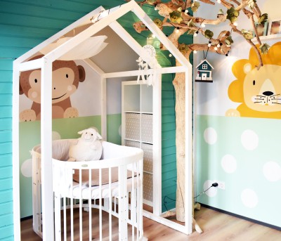 Lacryl-PU Wand im Kinderzimmer
