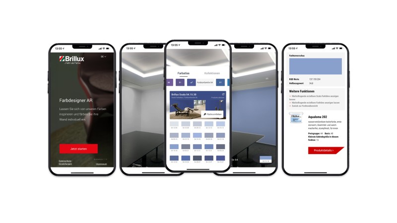 Farbdesigner AR App Tablet
